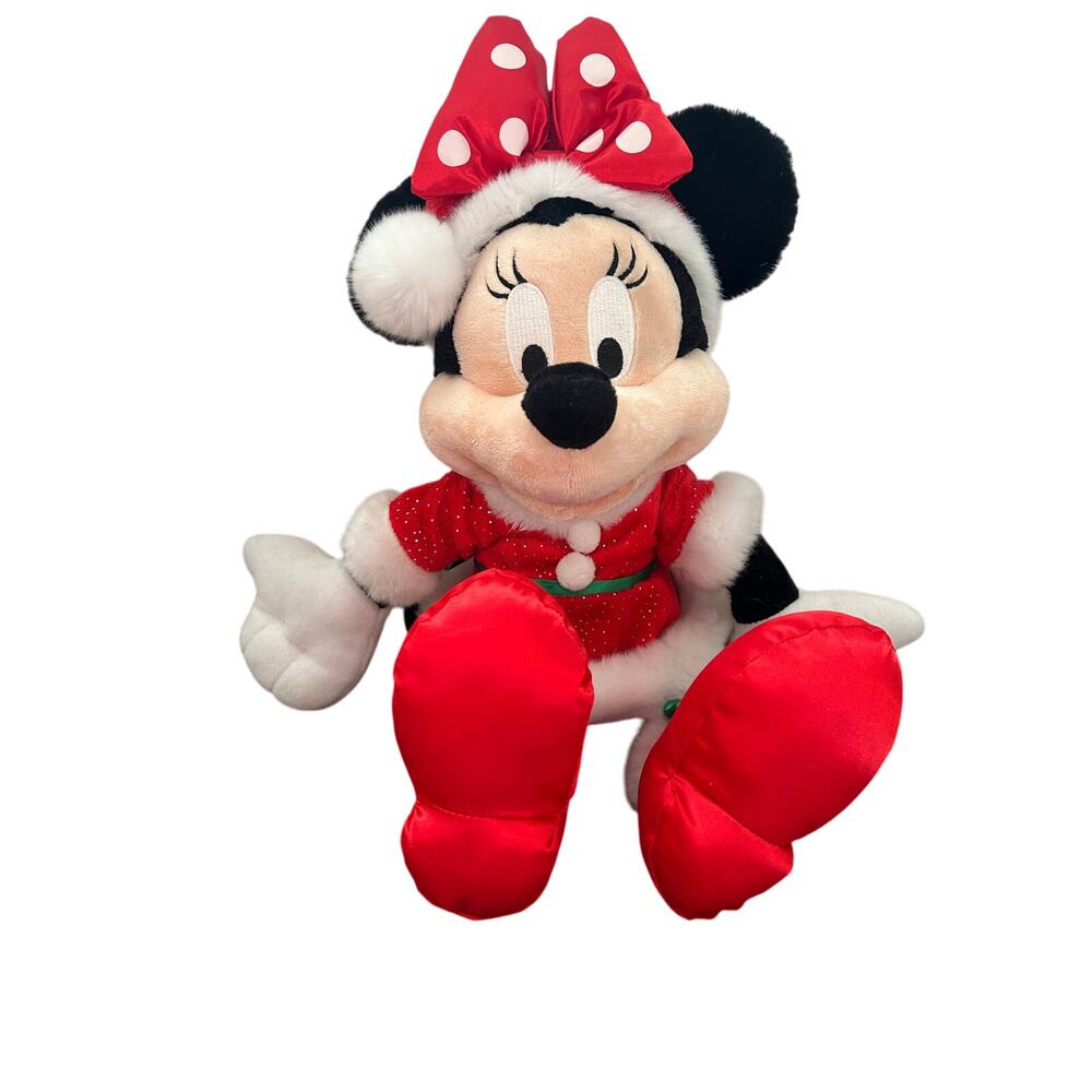Disney Parks Holiday Mrs. Claus Minnie Mouse Plush 18”